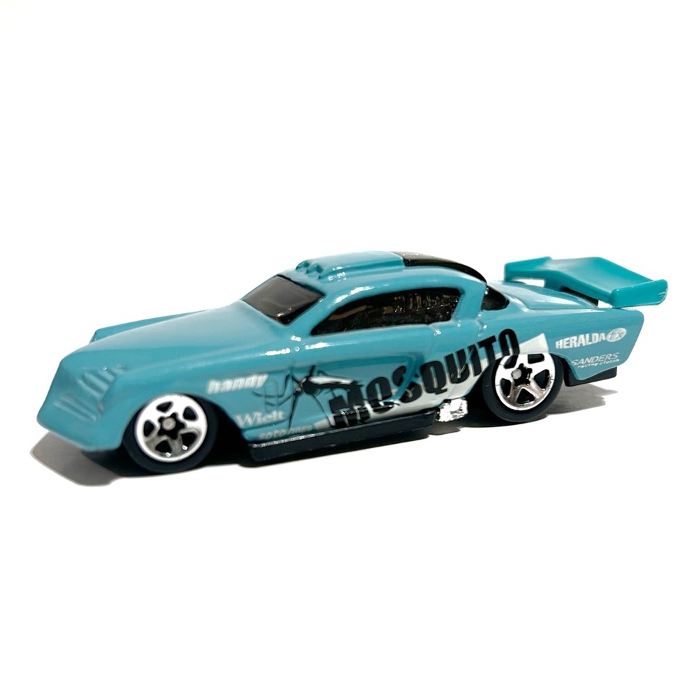 Vintage 1998 Hot Wheels Teal Blue AT-A-TUDE Mosquito Discast Model Toy Car 1:64